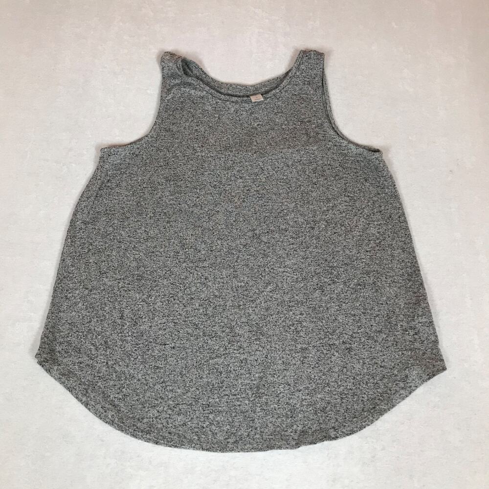 Old Navy Luxe Athleisure Loungewear Gray Scoop Flare Sleeveless Tank Top Large